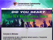 Tablet Screenshot of cornerstonenaz.org